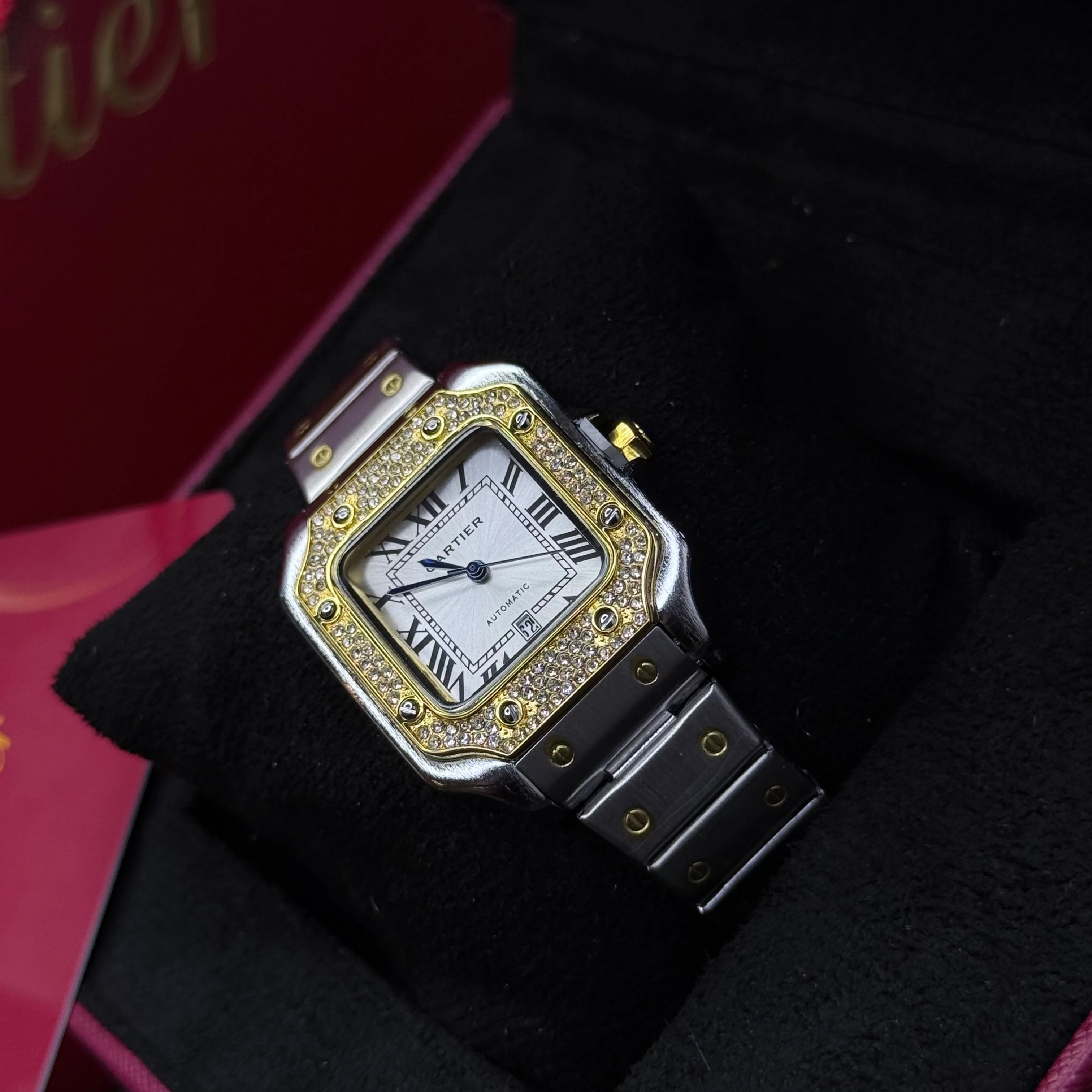CARTIER SANTOS CUBANO  PARA DAMA REF BB - Image 2