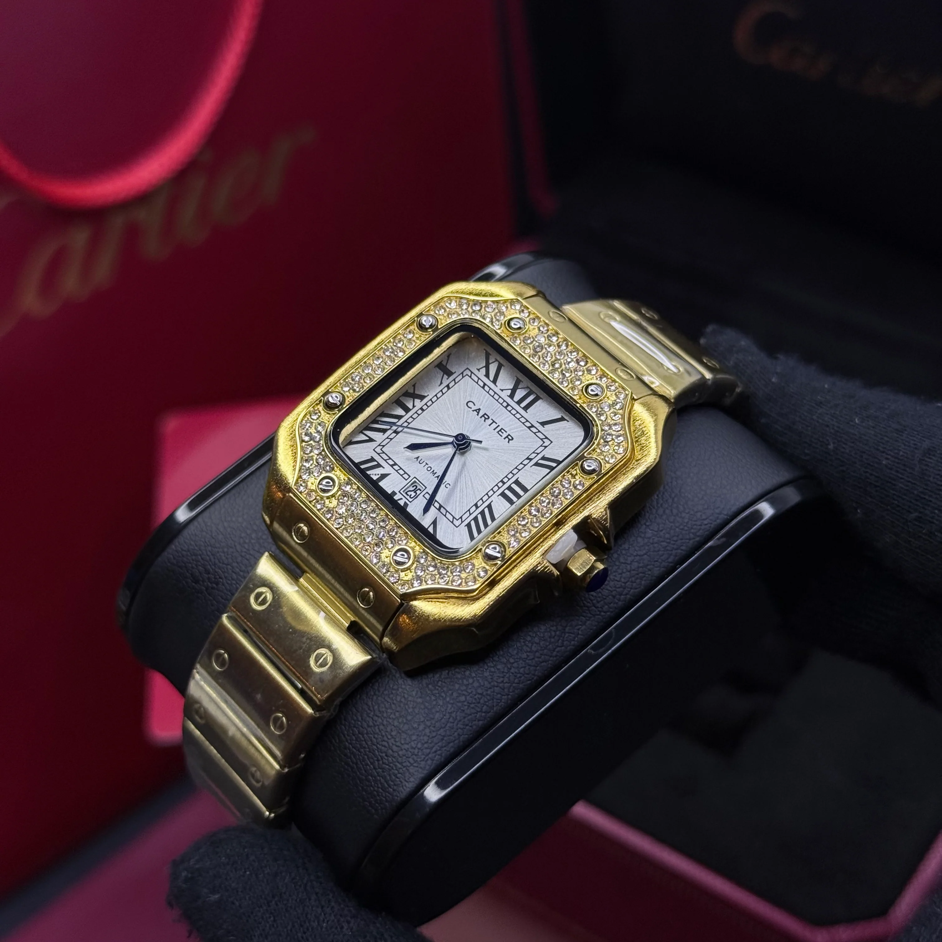 CARTIER SANTOS CUBANO  PARA DAMA REF DB - Image 4