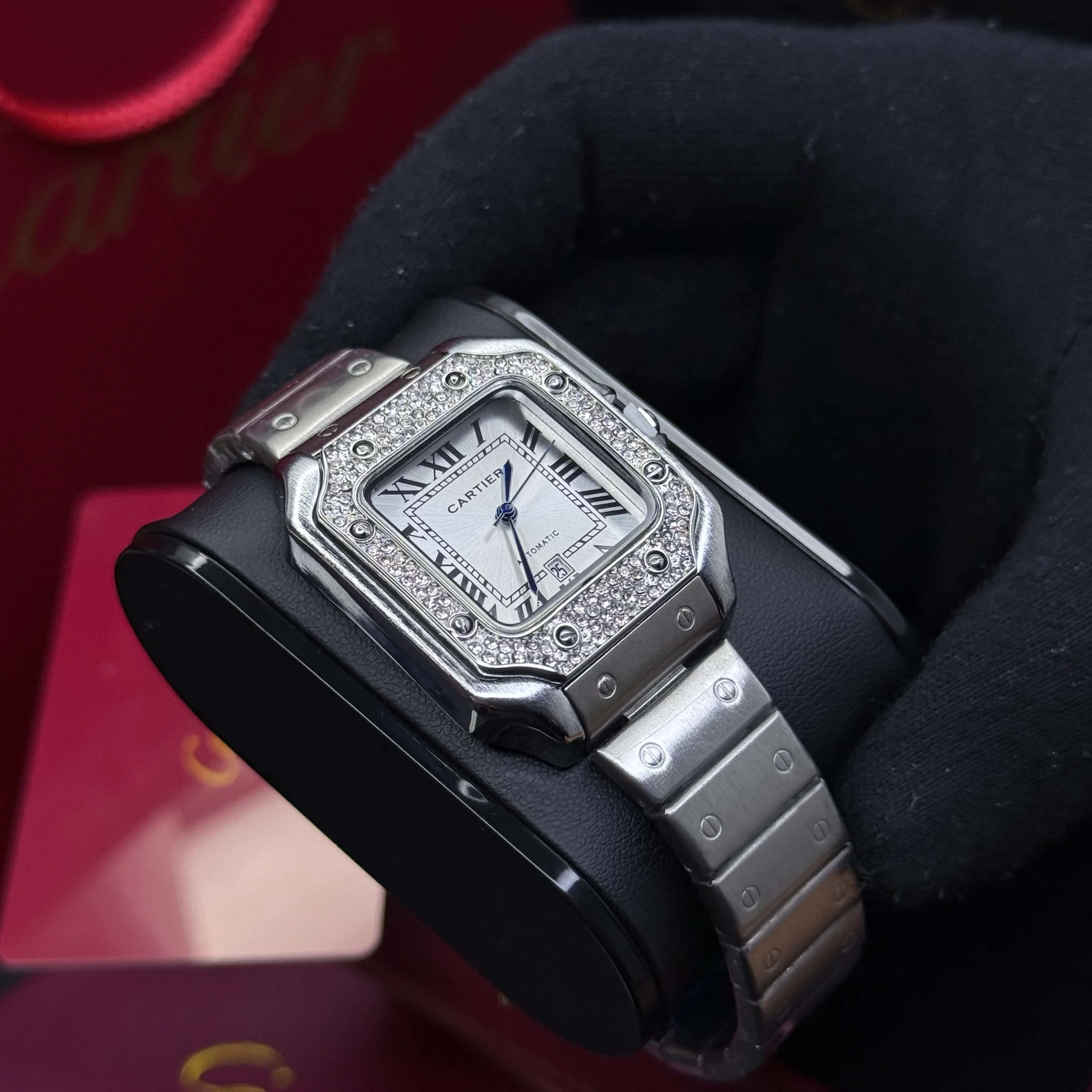 CARTIER SANTOS CUBANO  PARA DAMA REF PB - Image 5