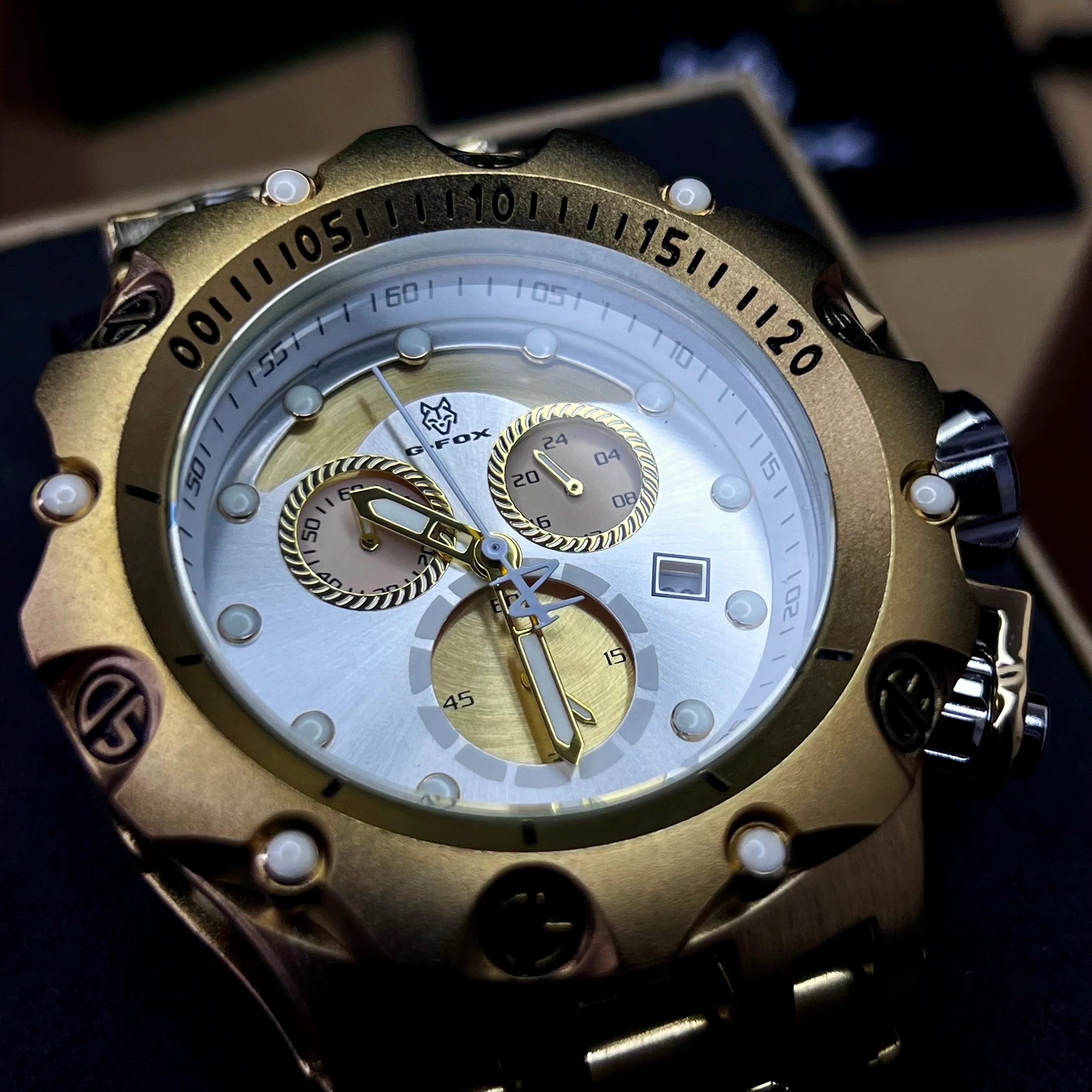 G FOX ORIGINAL FUNCIONAL POR INVICTA SUMERGIBLE PARA HOMBRE REF- DB - Image 4