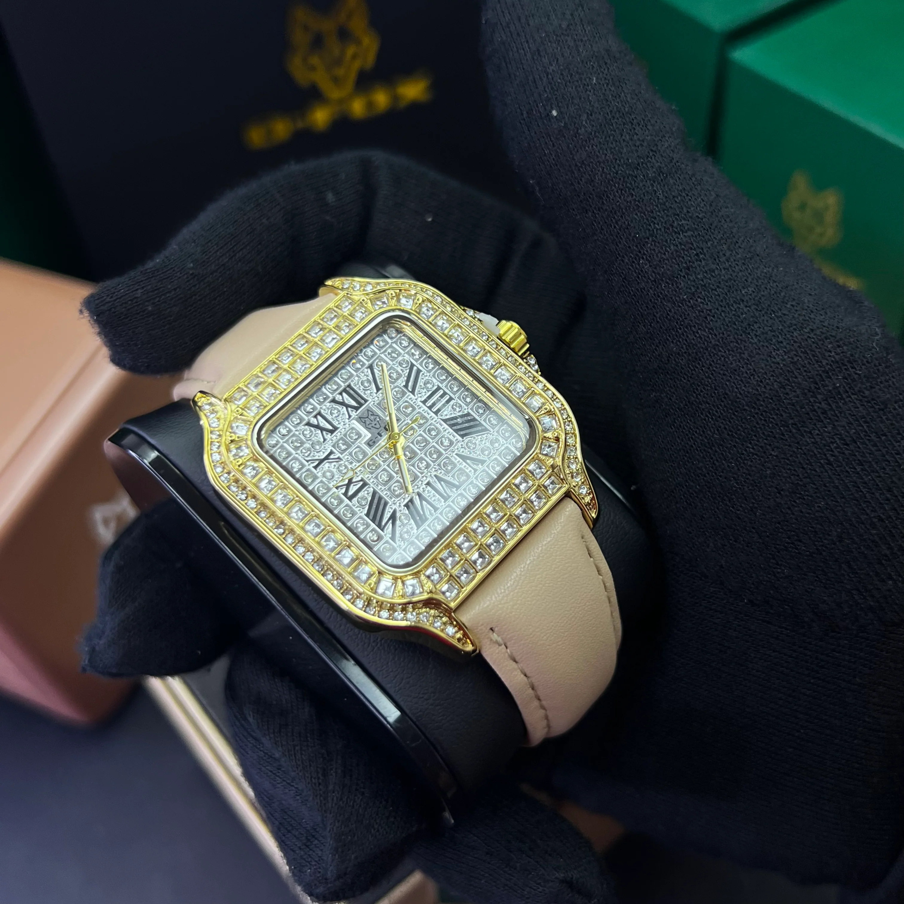 G FOX ORIGINAL x CARTIER PARA DAMA SUMERGIBLE REF-SANTOS CUBANO-1264-B - Image 5