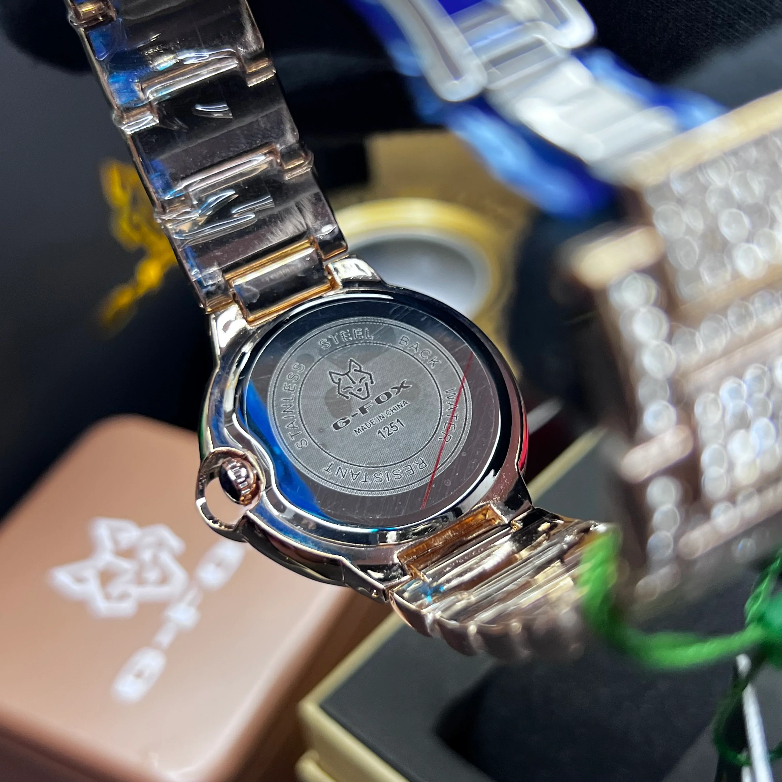 G FOX ORIGINAL x CARTIER PARA DAMA SUMERGIBLE  REF-TORBILLON CUBANO-1251-OR - Image 8