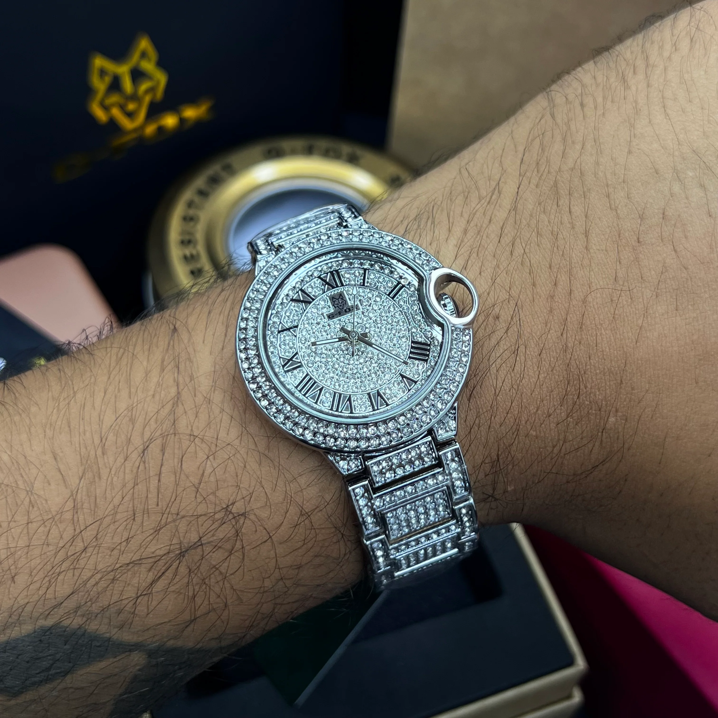 G FOX ORIGINAL x CARTIER PARA HOMBRE SUMERGIBLE REF-TORBILLON CUBANO-1251-P - Image 2