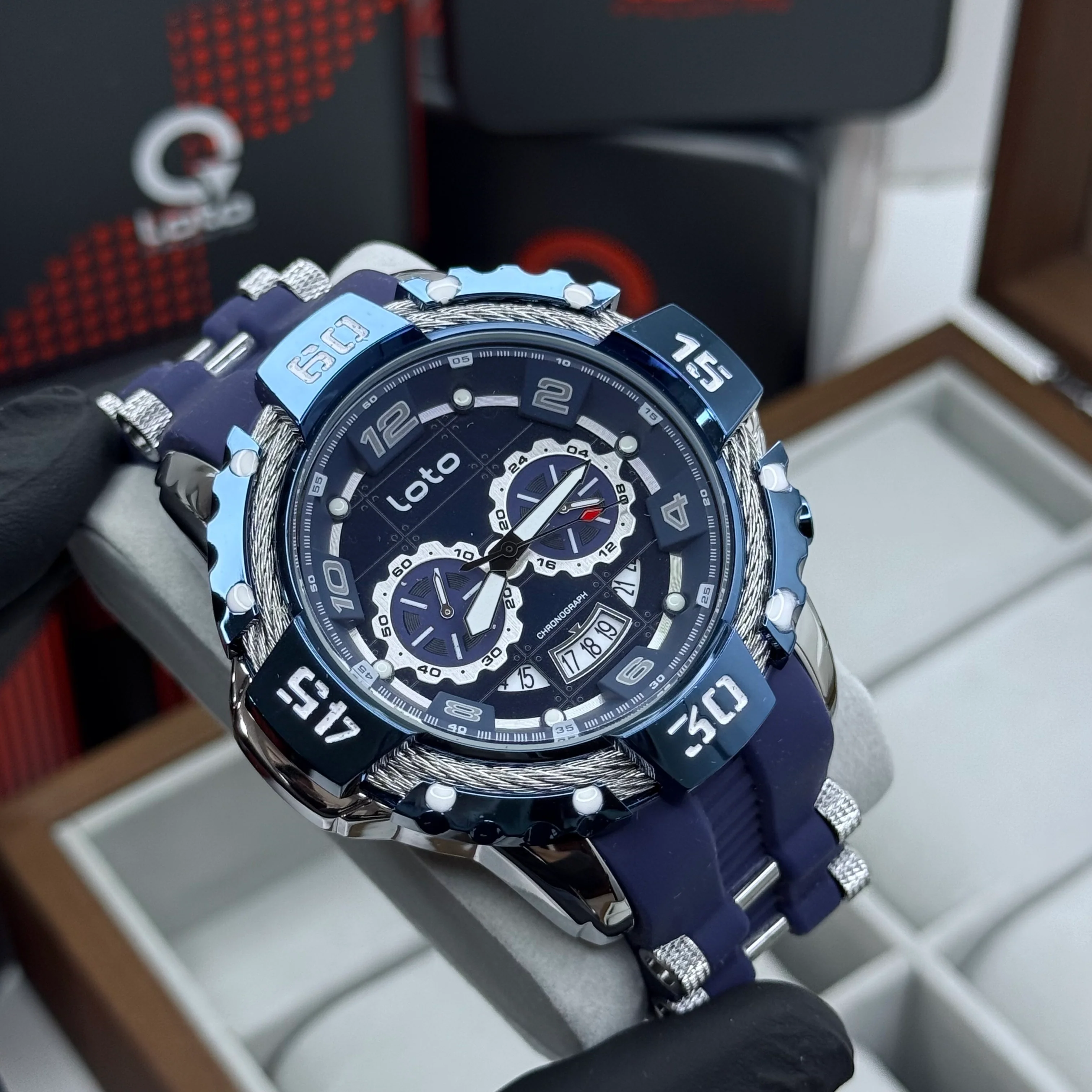 LOTO X INVICTA ORIGINAL  FUNCIONAL SUMERGIBLE PARA HOMBRE REF-2544-AP - Image 3