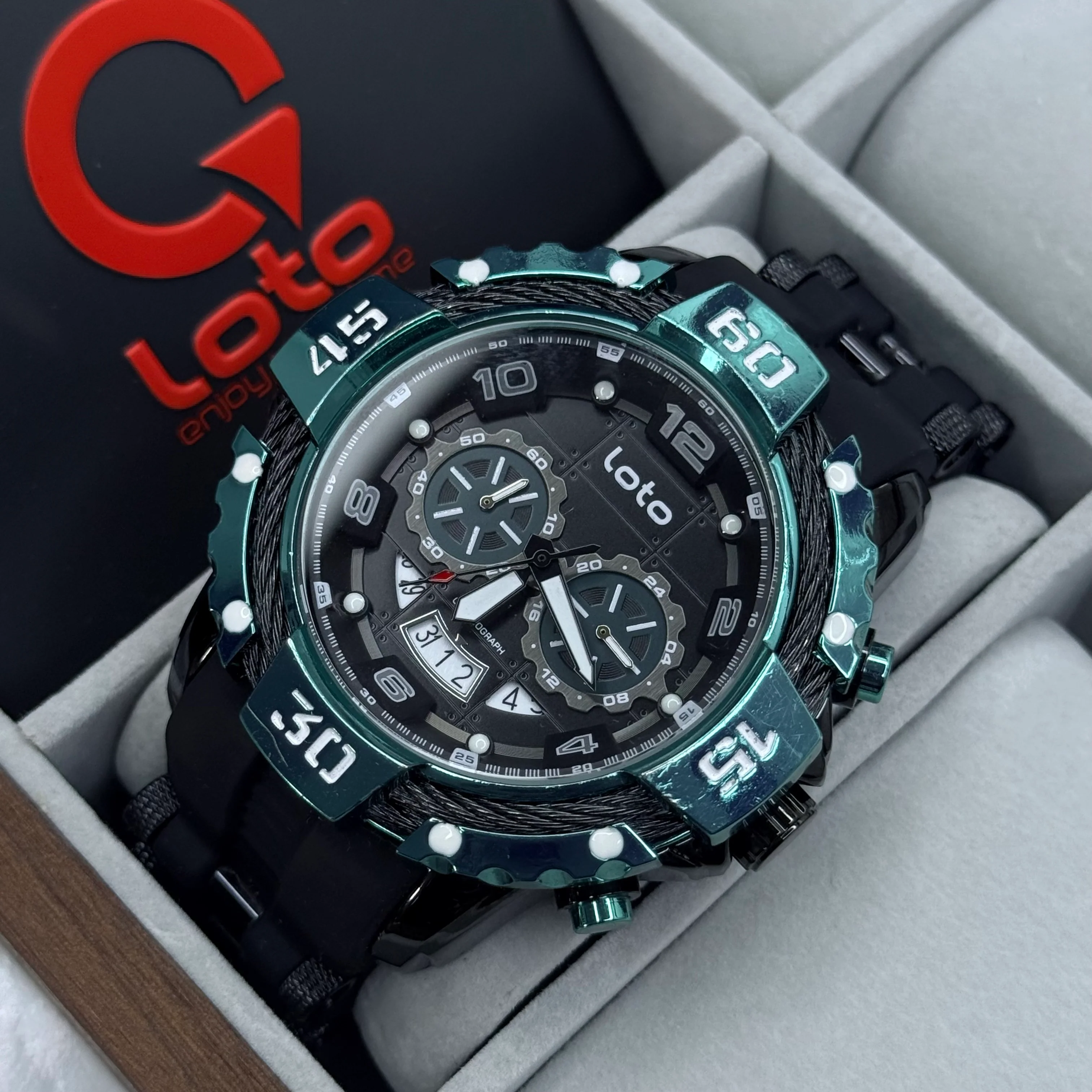 LOTO X INVICTA ORIGINAL  FUNCIONAL SUMERGIBLE PARA HOMBRE REF-2544-NA - Image 4