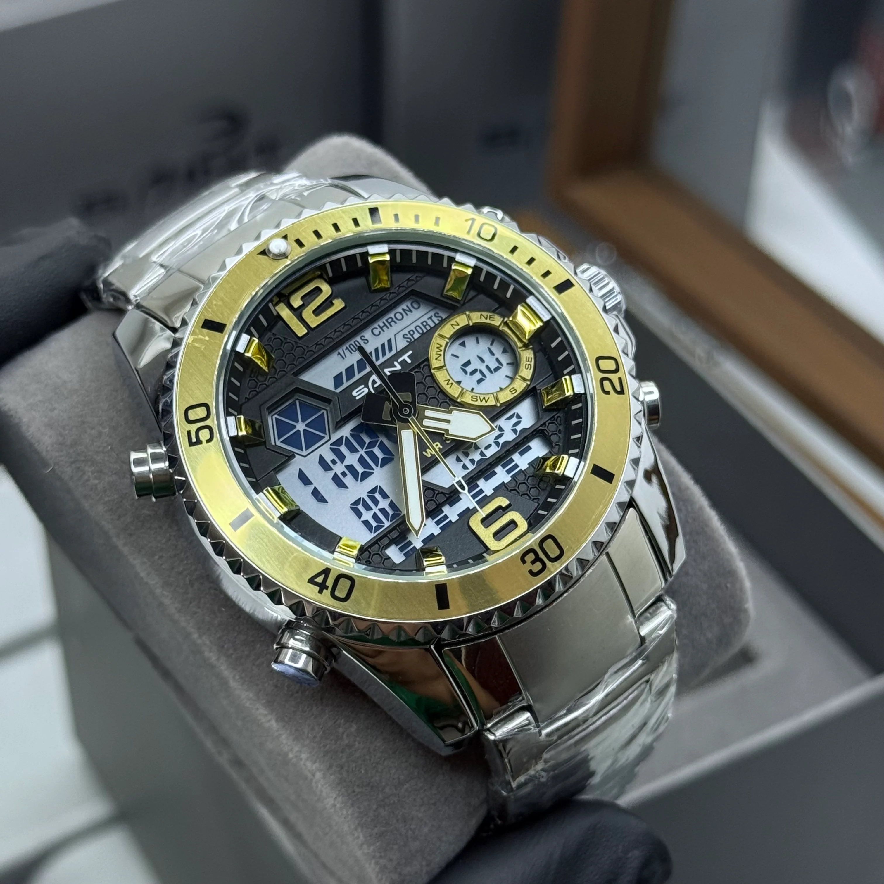 SAINT x RLX ORIGINAL DOBLE HORA PARA HOMBRE ACERO REF-6023-PD - Image 2