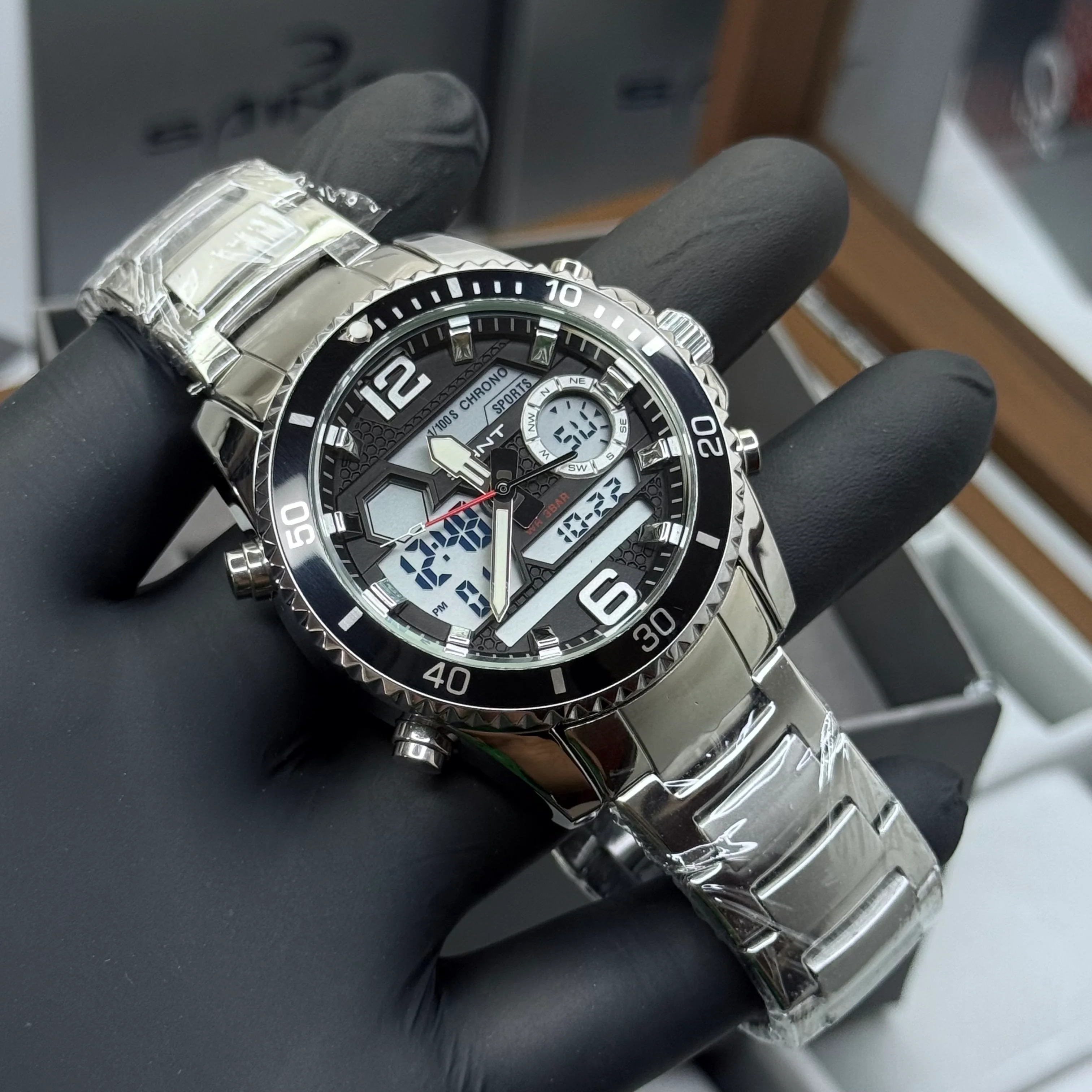 SAINT x RLX ORIGINAL DOBLE HORA PARA HOMBRE ACERO REF-6023-PN - Image 7