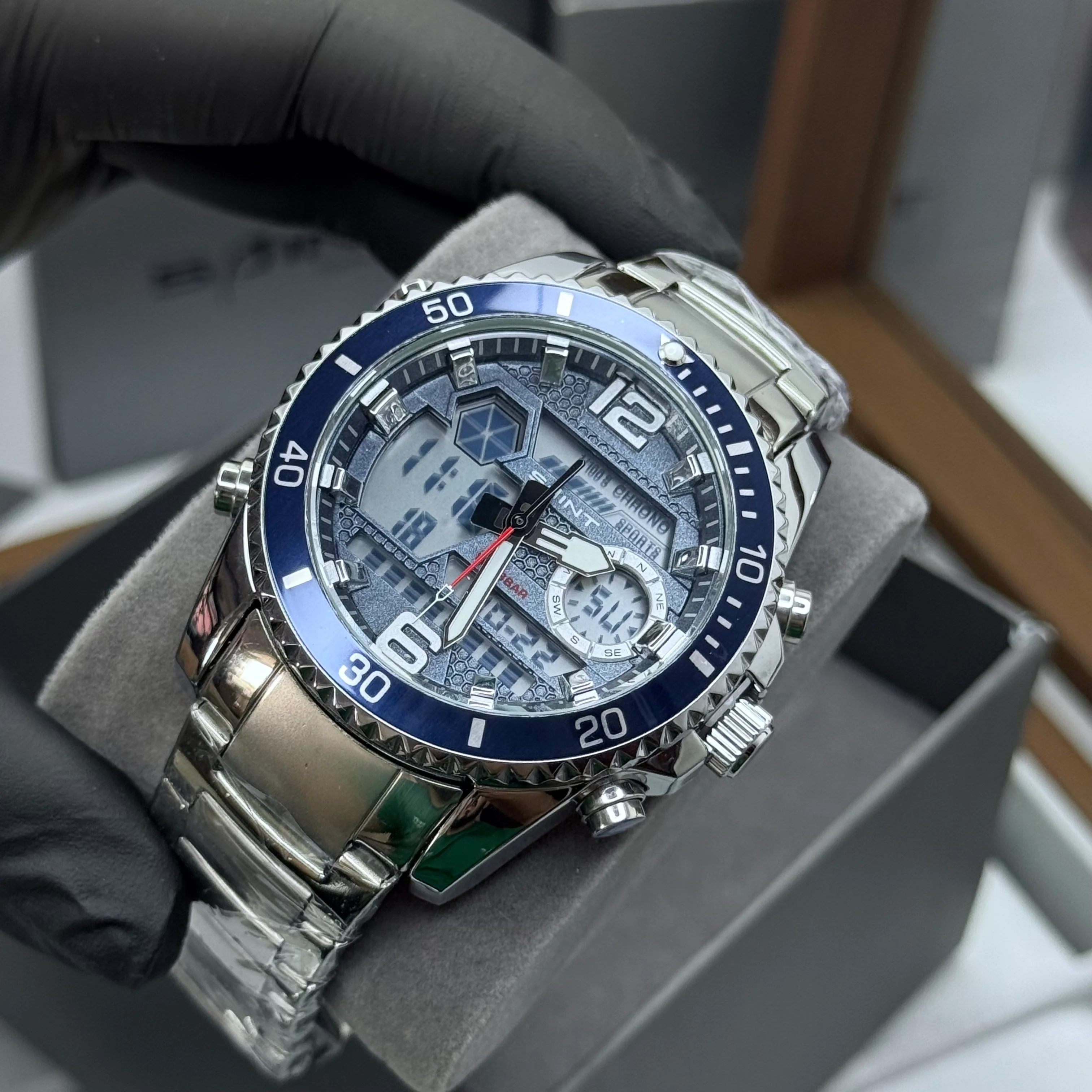 SAINT x RLX ORIGINAL DOBLE HORA PARA HOMBRE ACERO REF-6023-PA - Image 4