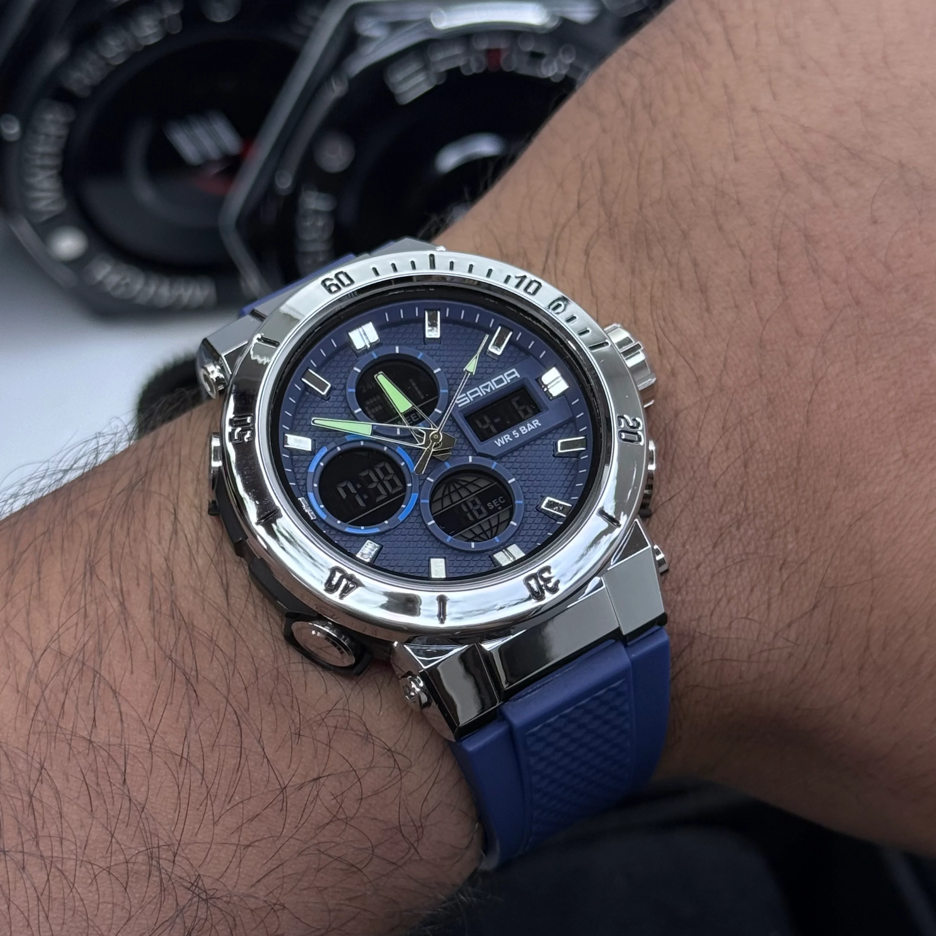 SANDA ORIGINAL DOBLE HORA PARA HOMBRE REF-6191-APA - Image 2